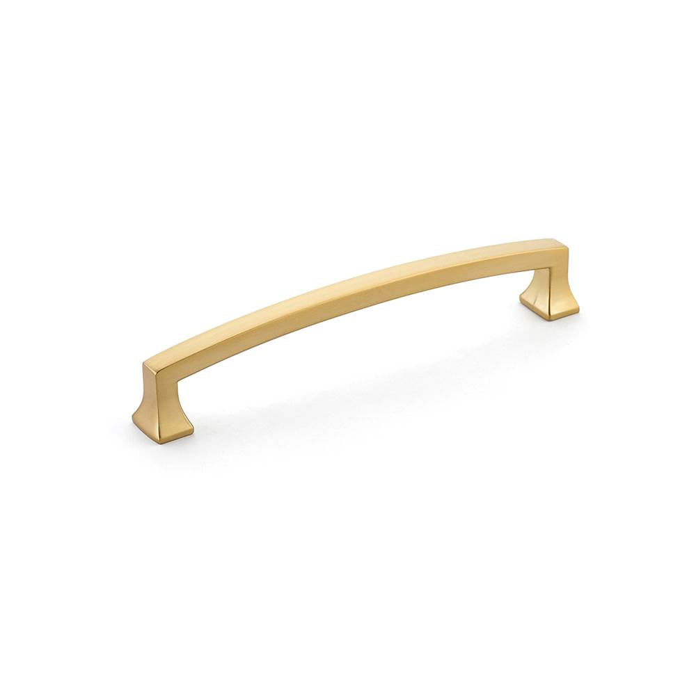 Schaub And Company - Pull, Arched, Signature Satin Brass, 6'' cc - Signature Satin Brass