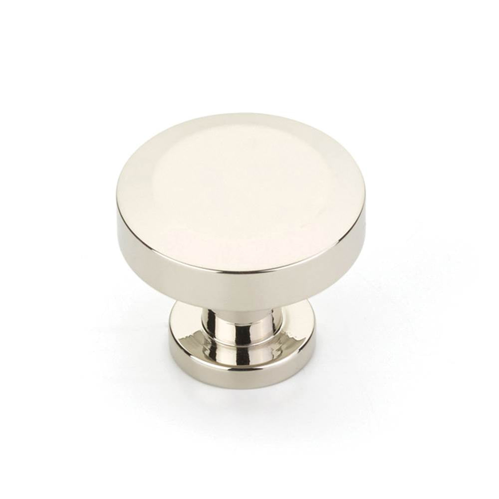 Schaub And Company - Round Knob, Polished Nickel, 1-1/4'' dia - Polished Nickel