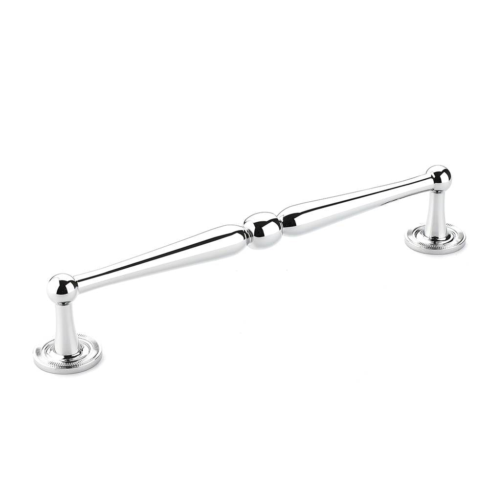 Schaub And Company - Pull, Knurled Footplate, Polished Chrome, 8'' cc - Polished Chrome