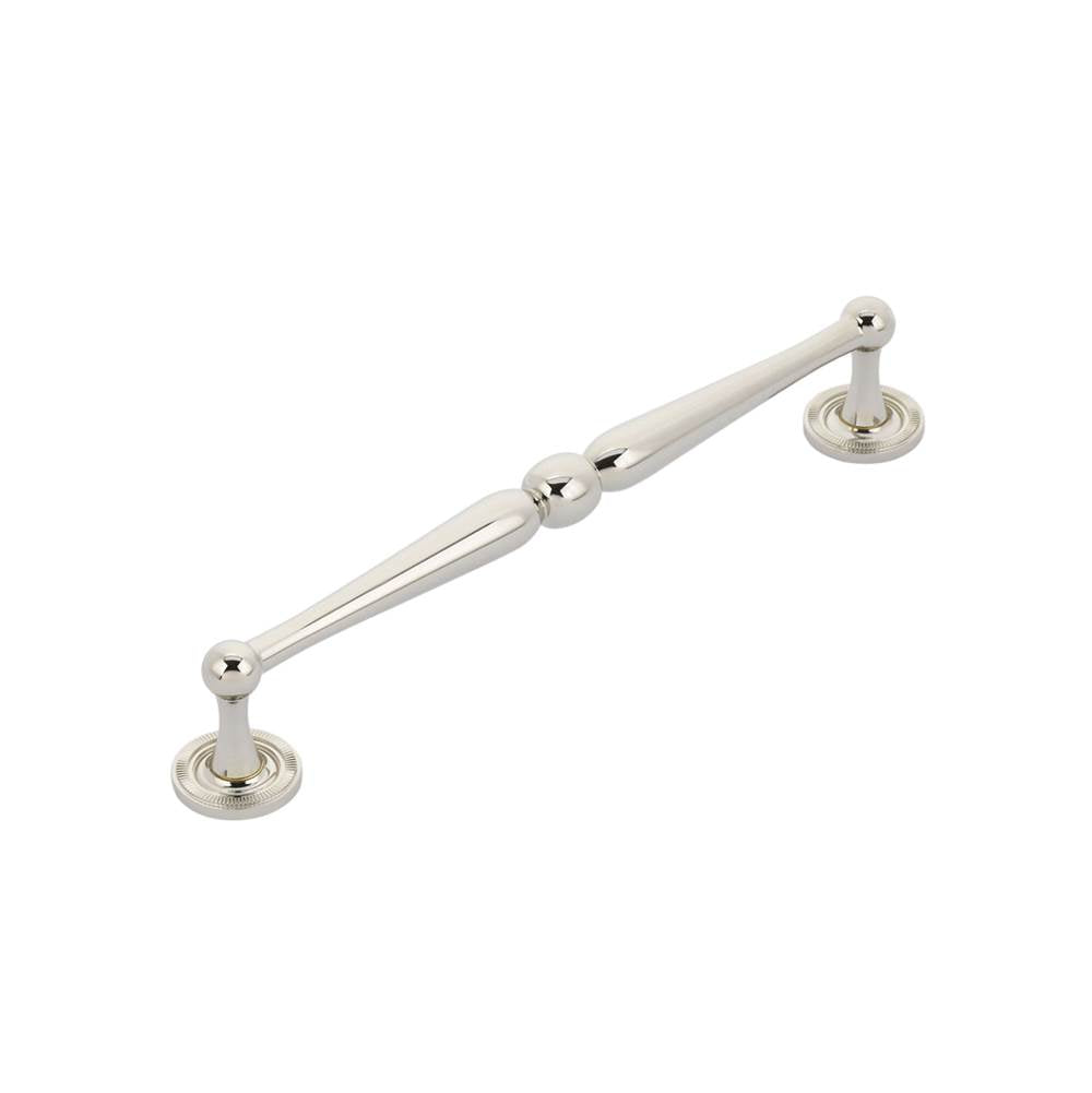 Schaub And Company - Pull, Knurled Footplate, Polished Nickel, 8'' cc - Polished Nickel