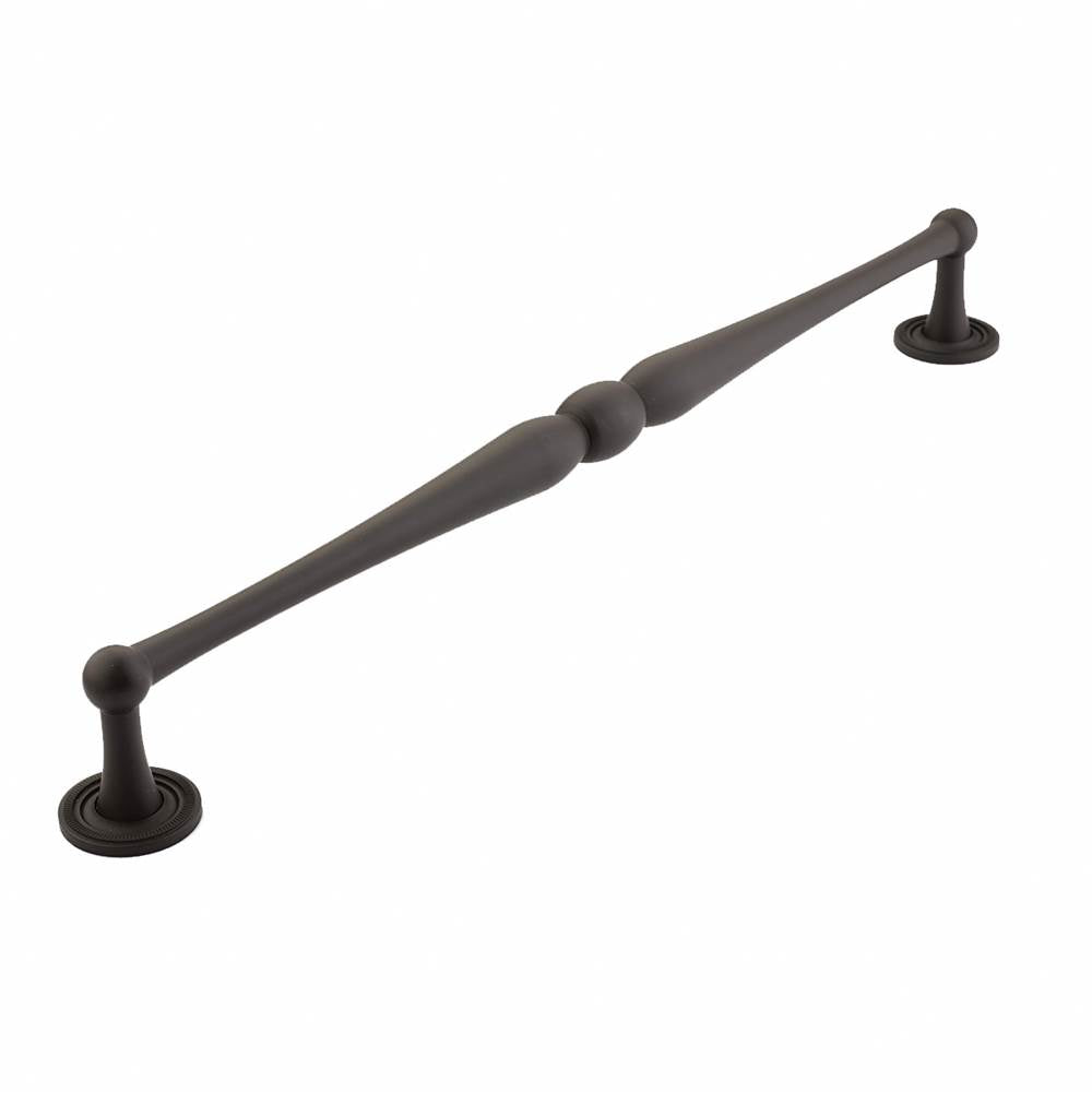 Schaub And Company - Pull, Knurled Footplate, Oil Rubbed Bronze, 15'' cc - Oil Rubbed Bronze