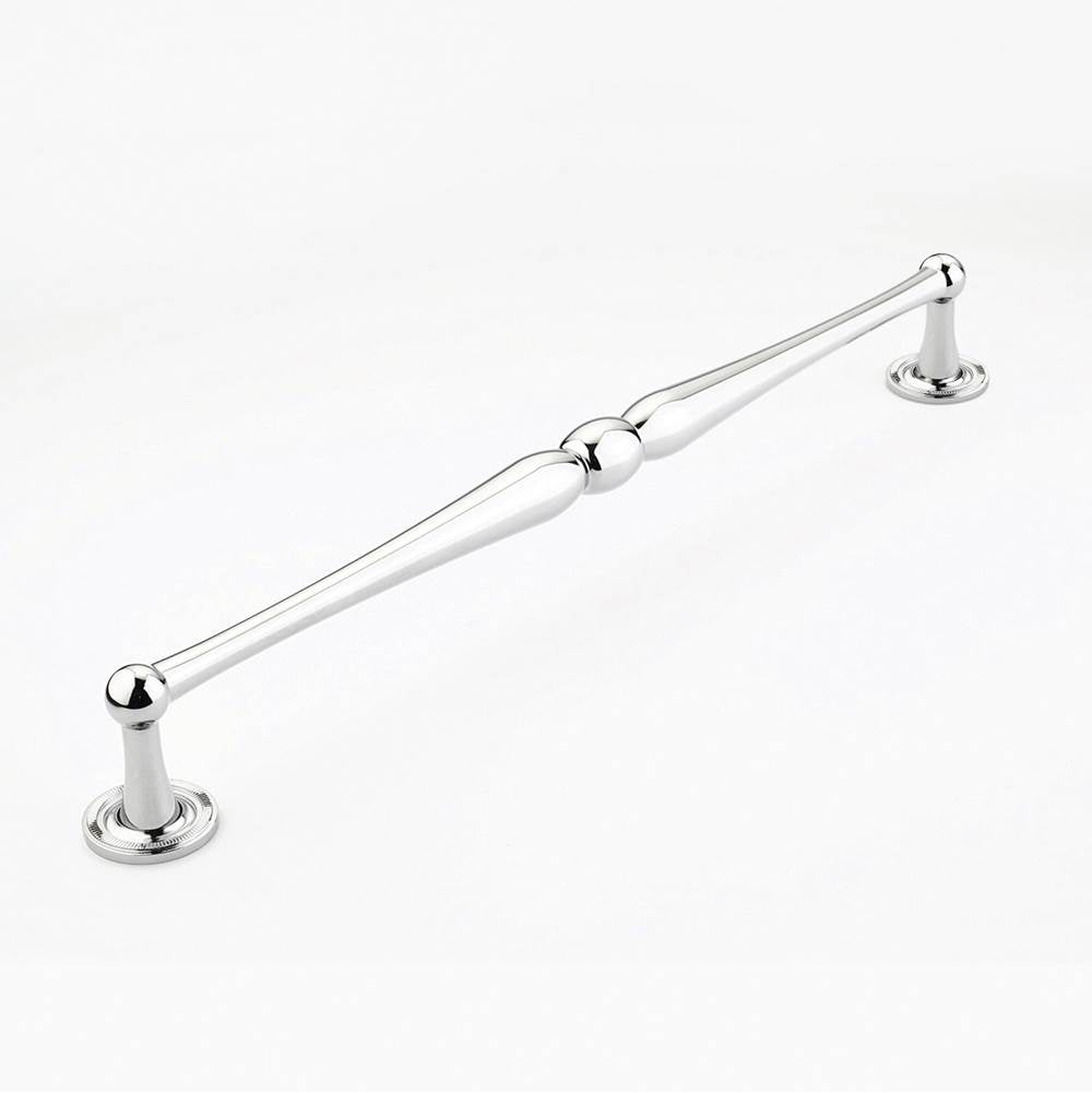 Schaub And Company - Pull, Knurled Footplate, Polished Chrome, 15'' cc - Polished Chrome