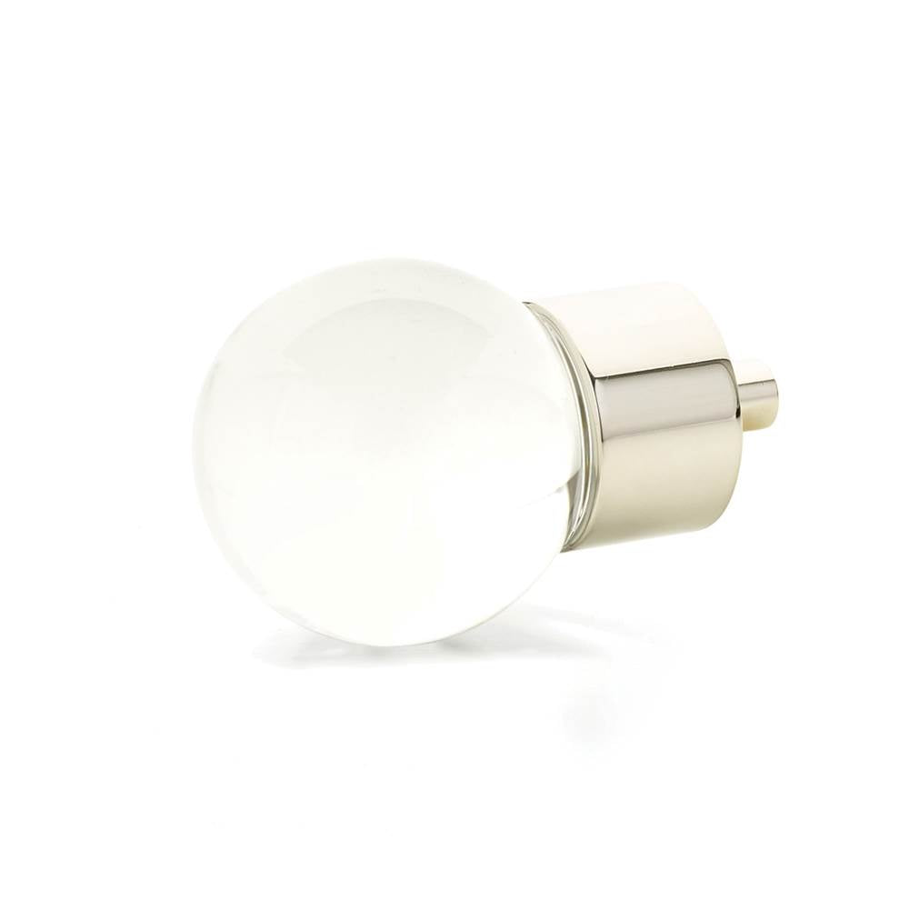 Schaub And Company - Globe Glass Knob, Polished Nickel, 1-3/8'' dia - Polished Nickel