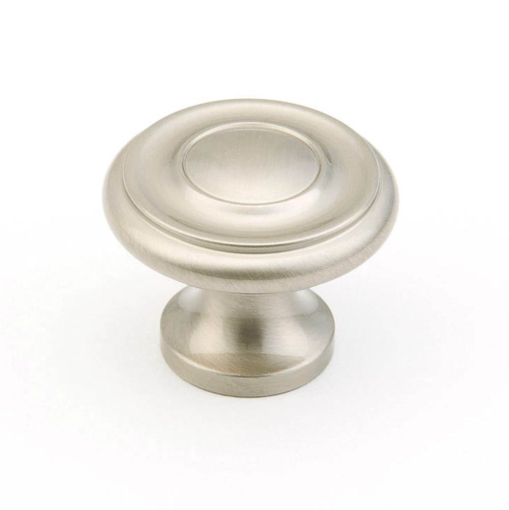 Schaub And Company - Knob, Satin Nickel, 1-1/4'' dia - Satin Nickel