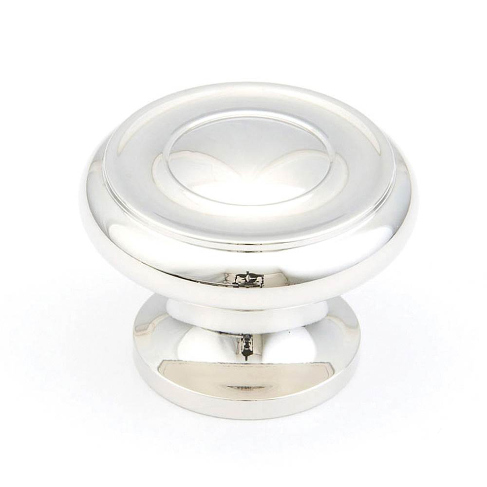 Schaub And Company - Knob, Polished Nickel , 1-1/4'' dia - Polished Nickel