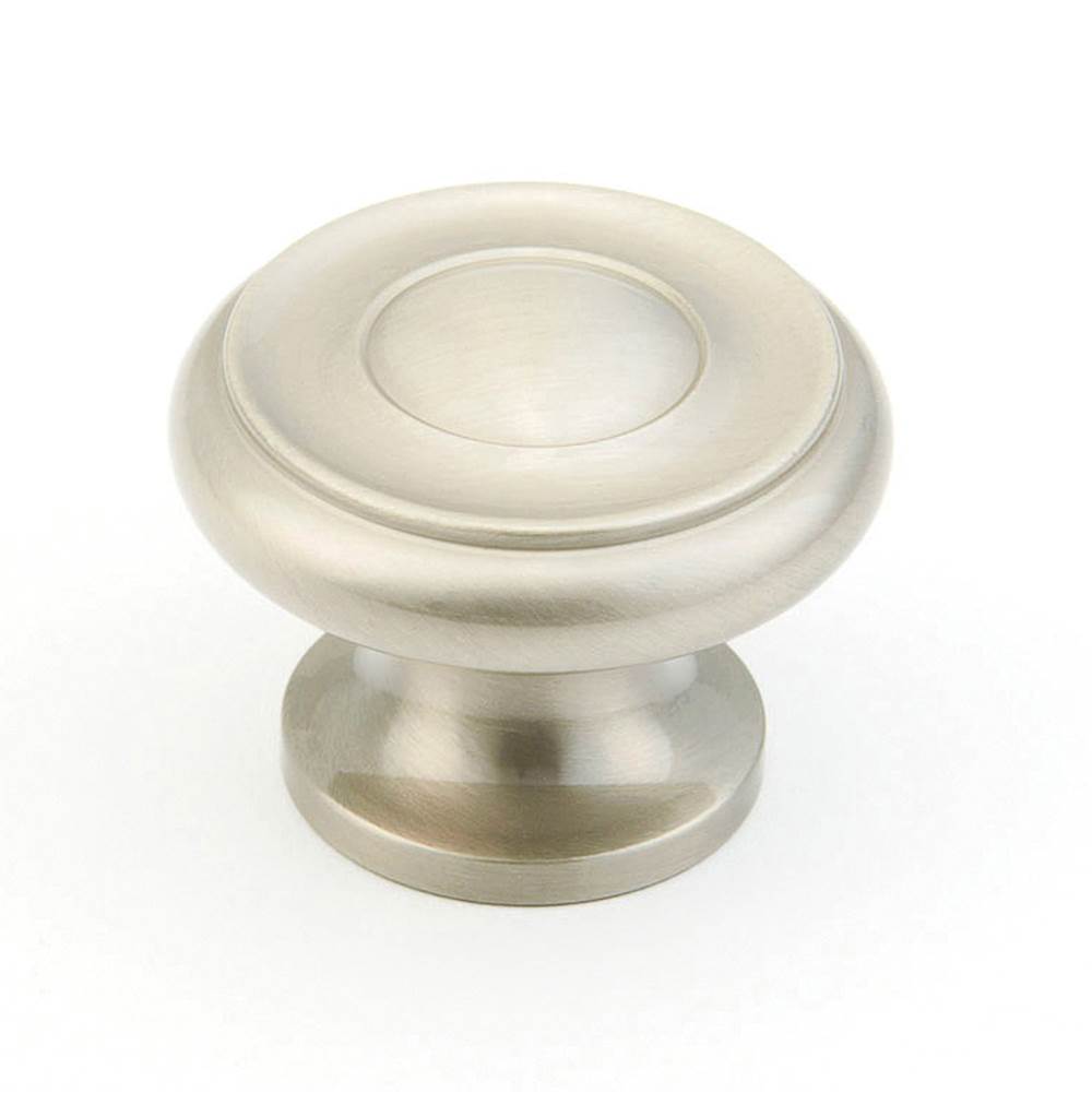 Schaub And Company - Knob, Satin Nickel , 1-1/2'' dia - Satin Nickel