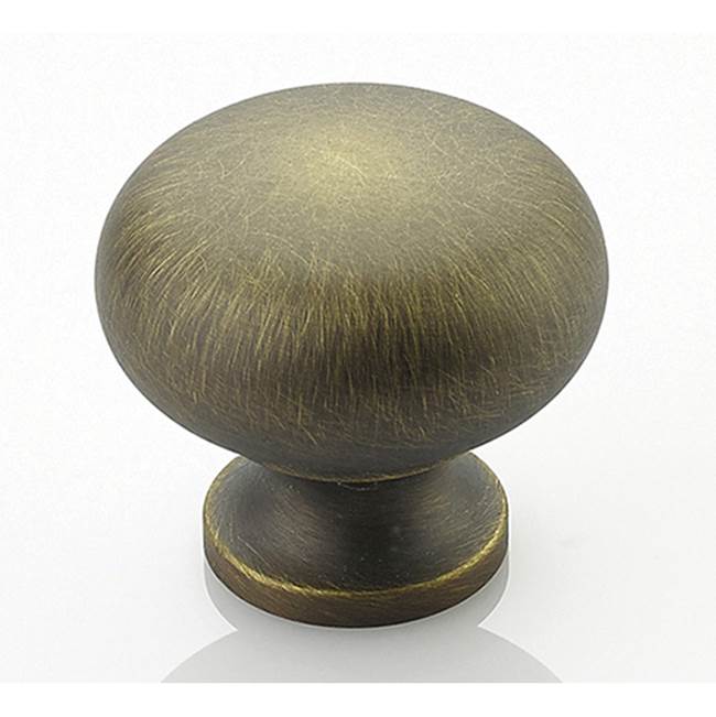 Schaub And Company - Knob, Antique Light Brass, 1-1/4'' dia - Antique Light Brass