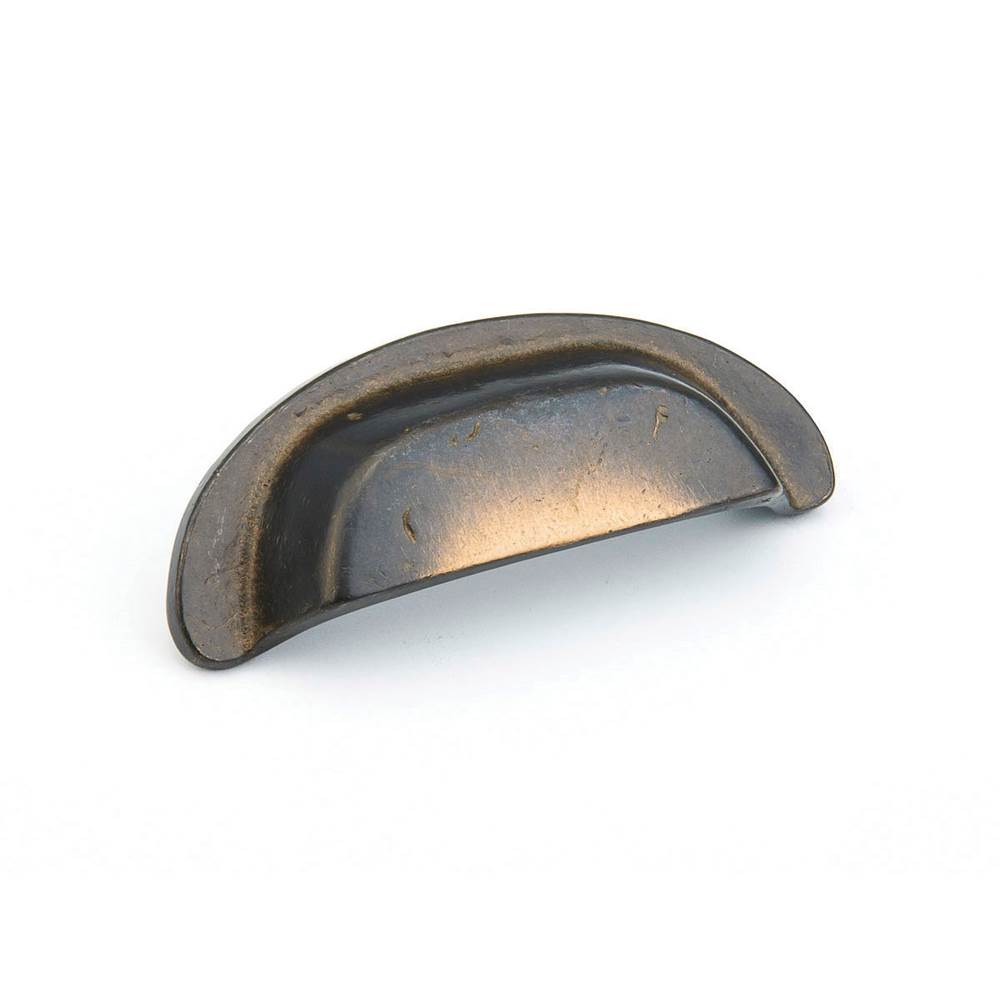 Schaub And Company - Cup Pull, Antique Bronze, 3-1/2'' cc - Antique Bronze