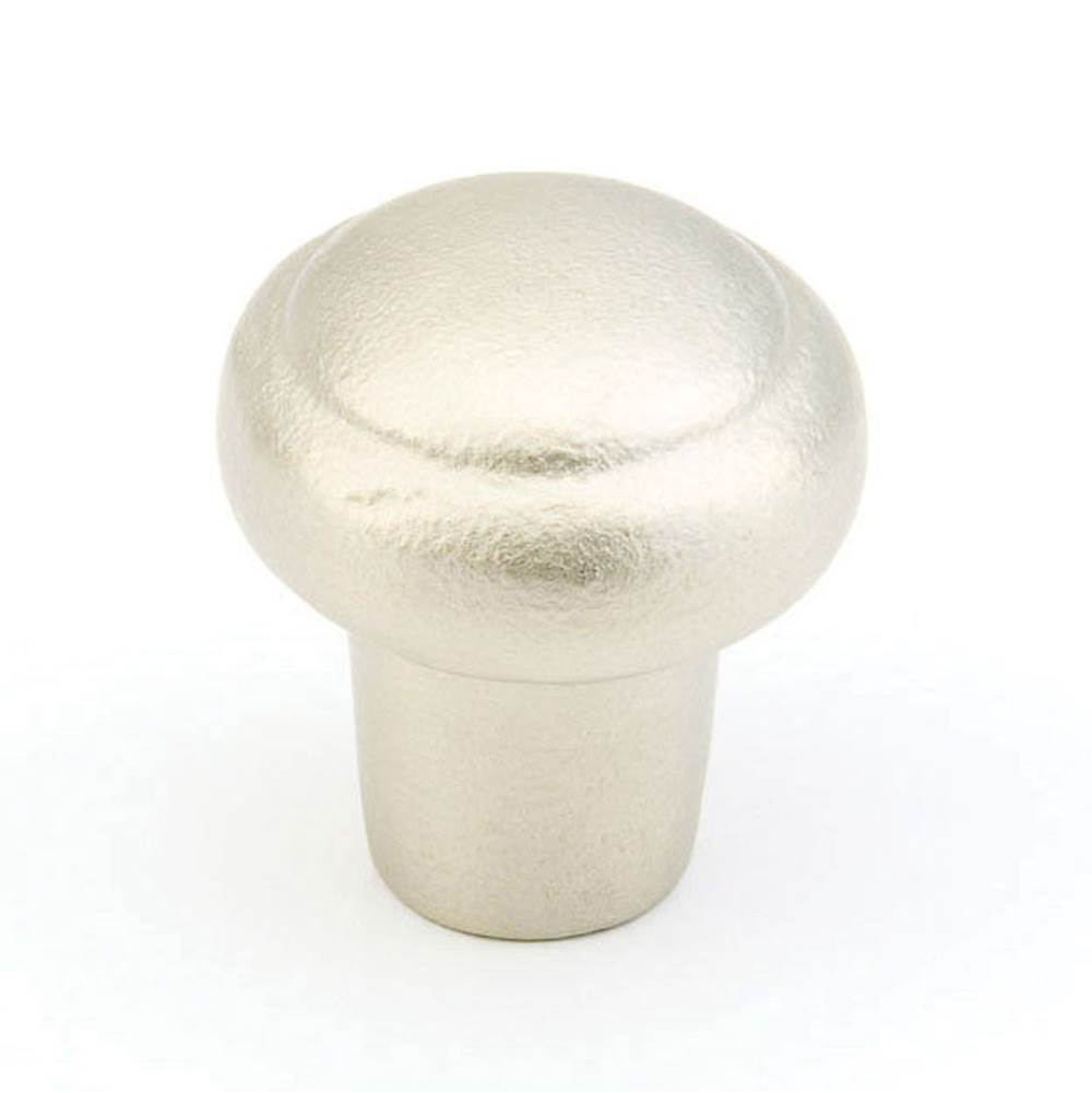 Schaub And Company - Knob, Round, Antique Silver, 1-3/8'' dia - Antique Silver