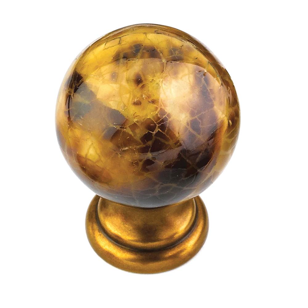 Schaub And Company - Tiger Penshell,Penshell/Estate Dover Knob, 1-1/4'' Dia,,Please Note We Do Not Recommend Using A Power Tool When Installing This Item, - Tiger Penshell