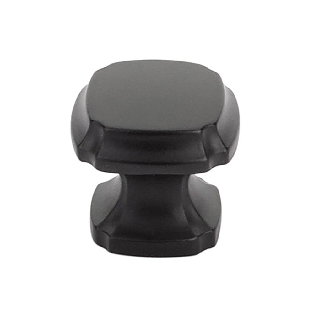 Schaub And Company - Knob, Square, Matte Black, 1-3/8'' dia - Matte Black