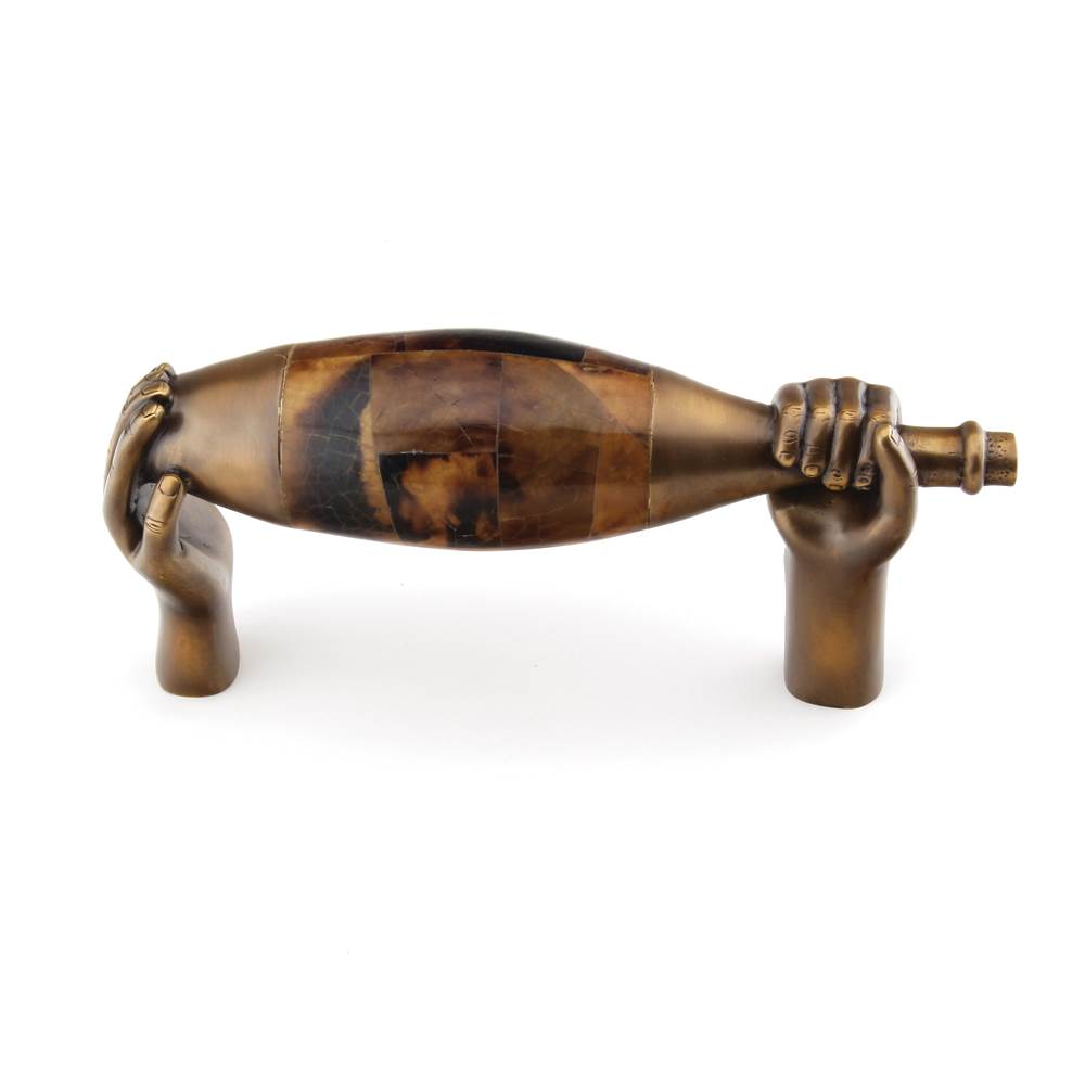 Schaub And Company - Wine, Medium Wine Bottle, Estate Dover With Tiger Penshell Inlay 6'' Cc - Estate Dover