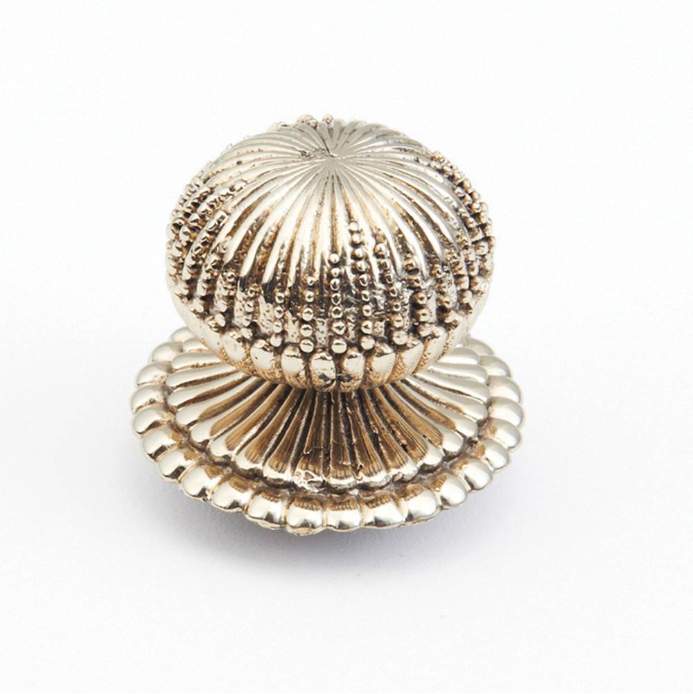 Schaub And Company - Knob, White Brass, 1-1/4'' dia - White Brass