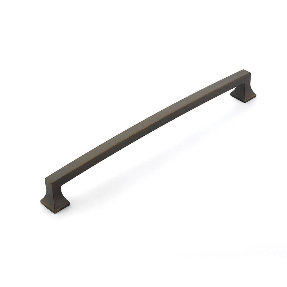 Schaub And Company - Back to Back, Appliance Pull, Arched, Ancient Bronze, 15'' cc - Ancient Bronze
