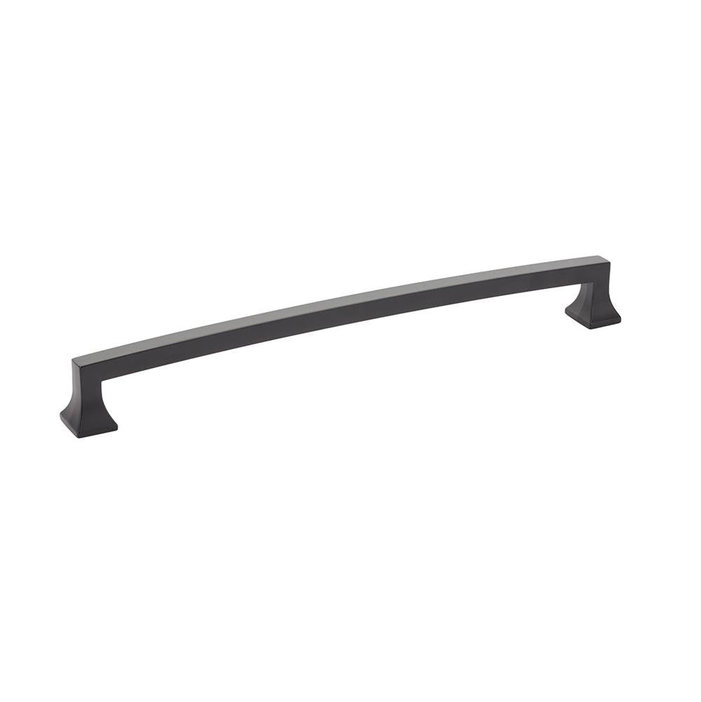 Schaub And Company - Back to Back, Appliance Pull, Arched, Matte Black, 15'' cc - Matte Black