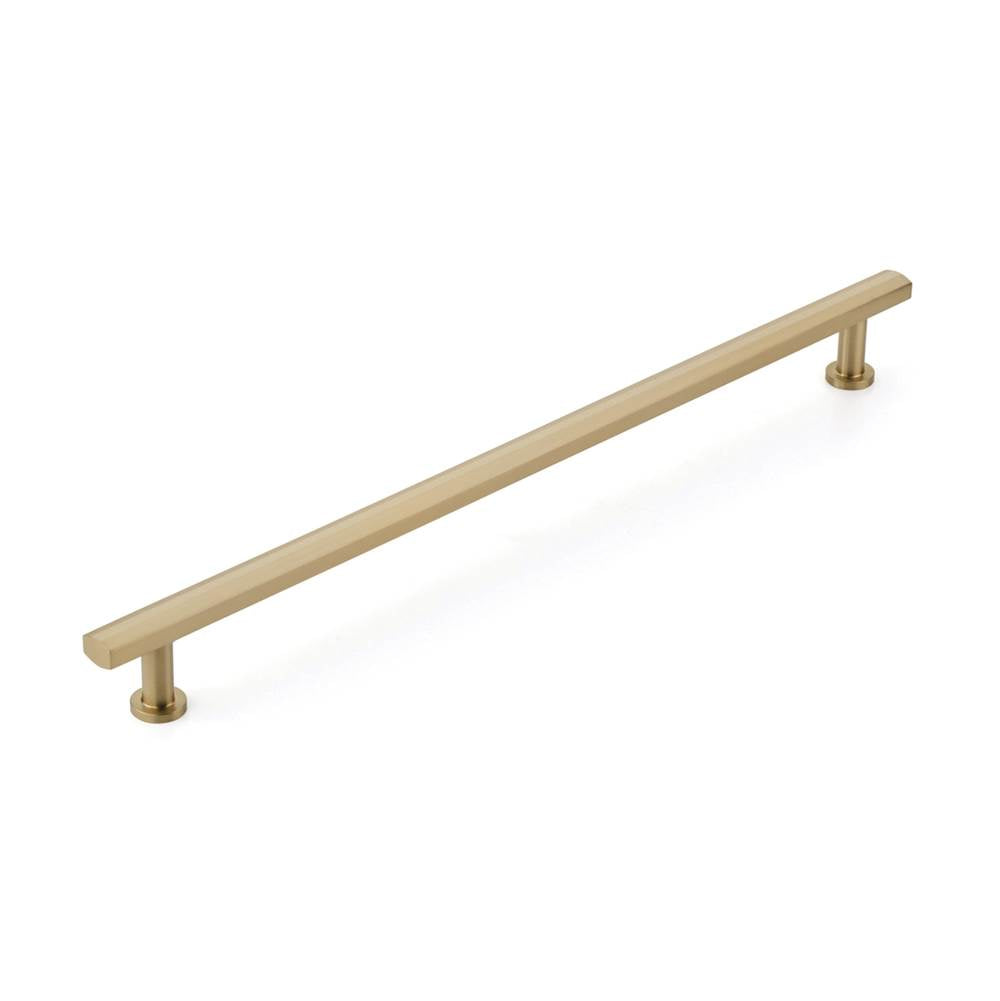 Schaub And Company - Back to Back, Appliance Pull, Signature Satin Brass, 18'' cc - Signature Satin Brass