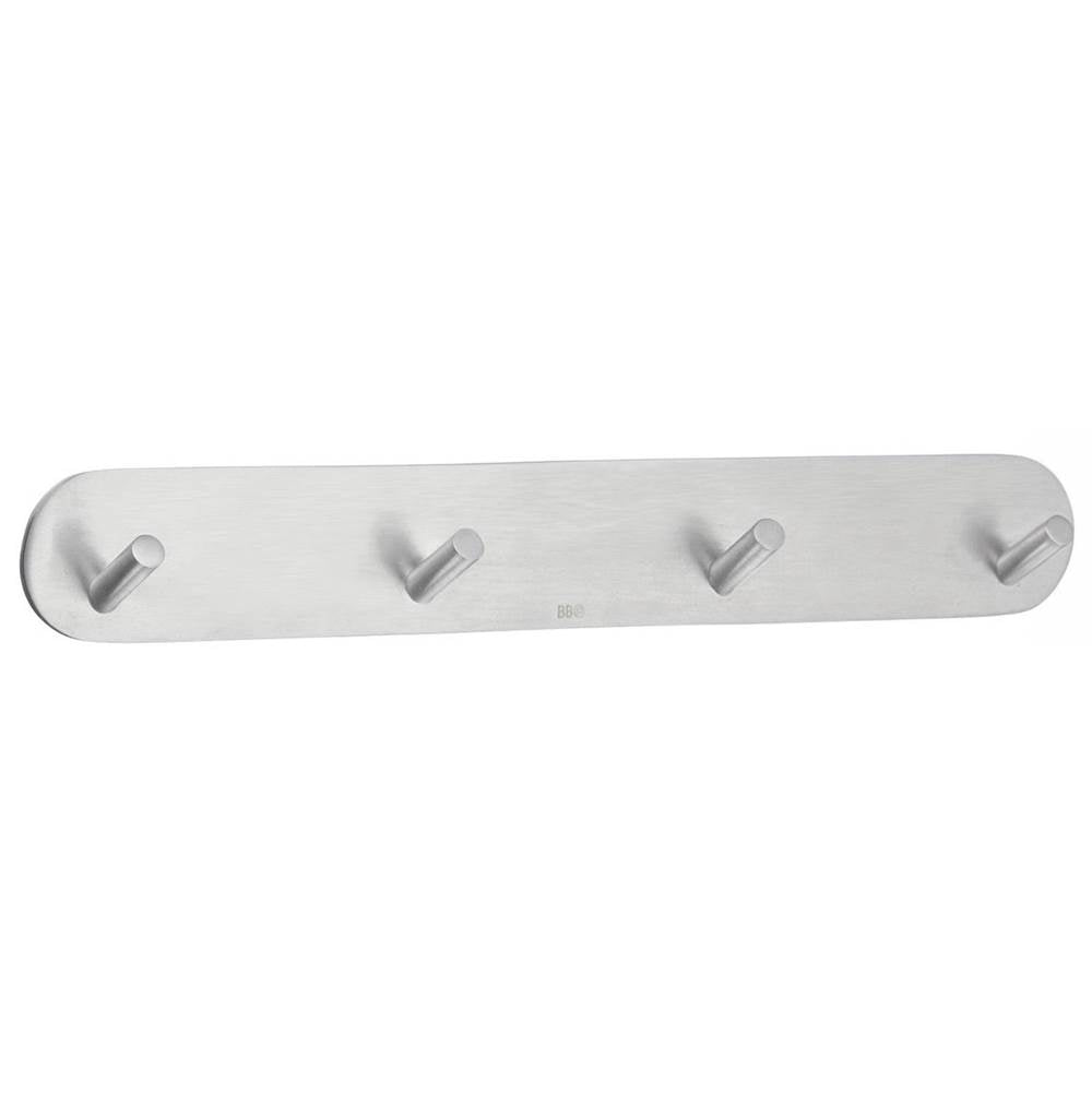 Smedbo - Design Mini Double Hook - Polished Stainless Steel Self-Adhesive - Polished Stainless Steel