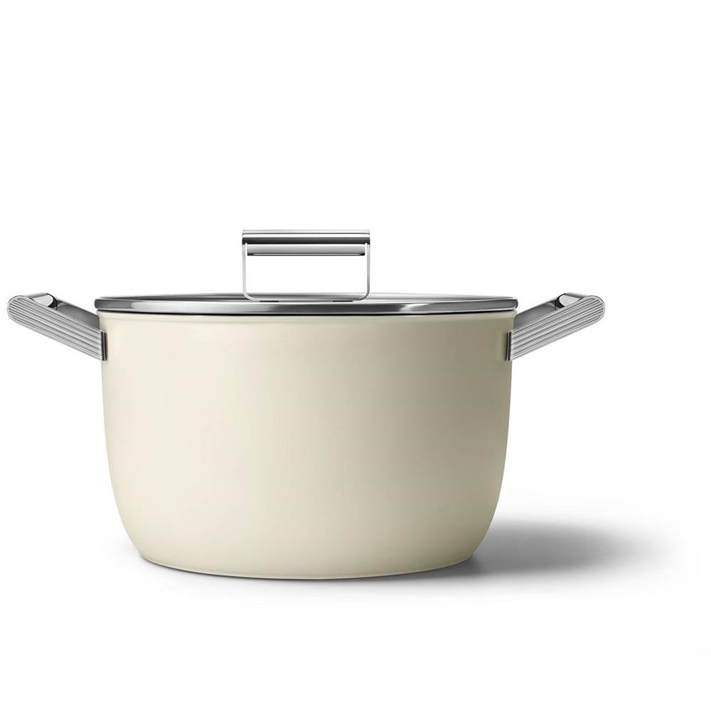 Smeg USA - Smeg 8Qt Casserole Dish W/ 10'' Lid - Cream
