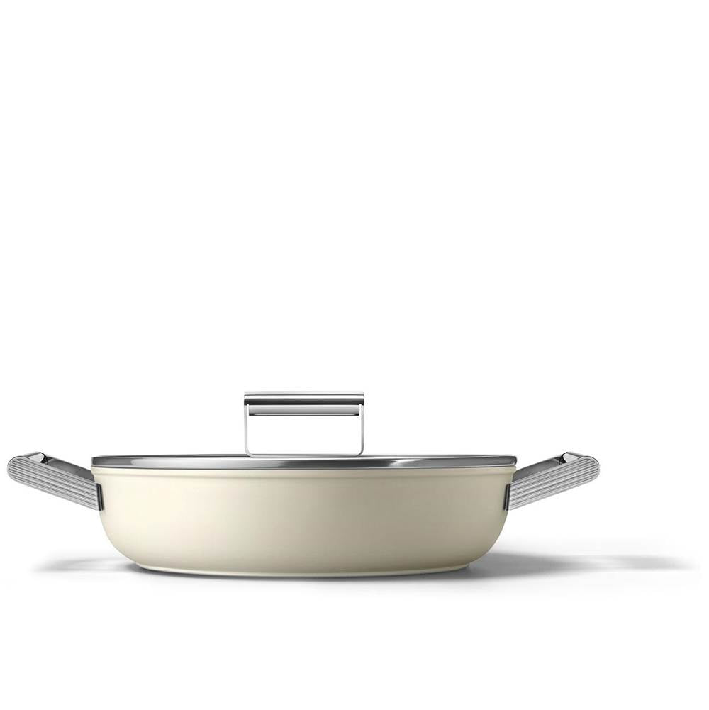Smeg USA - Smeg 4Qt Deep Pan W/11'' Lid - Cream