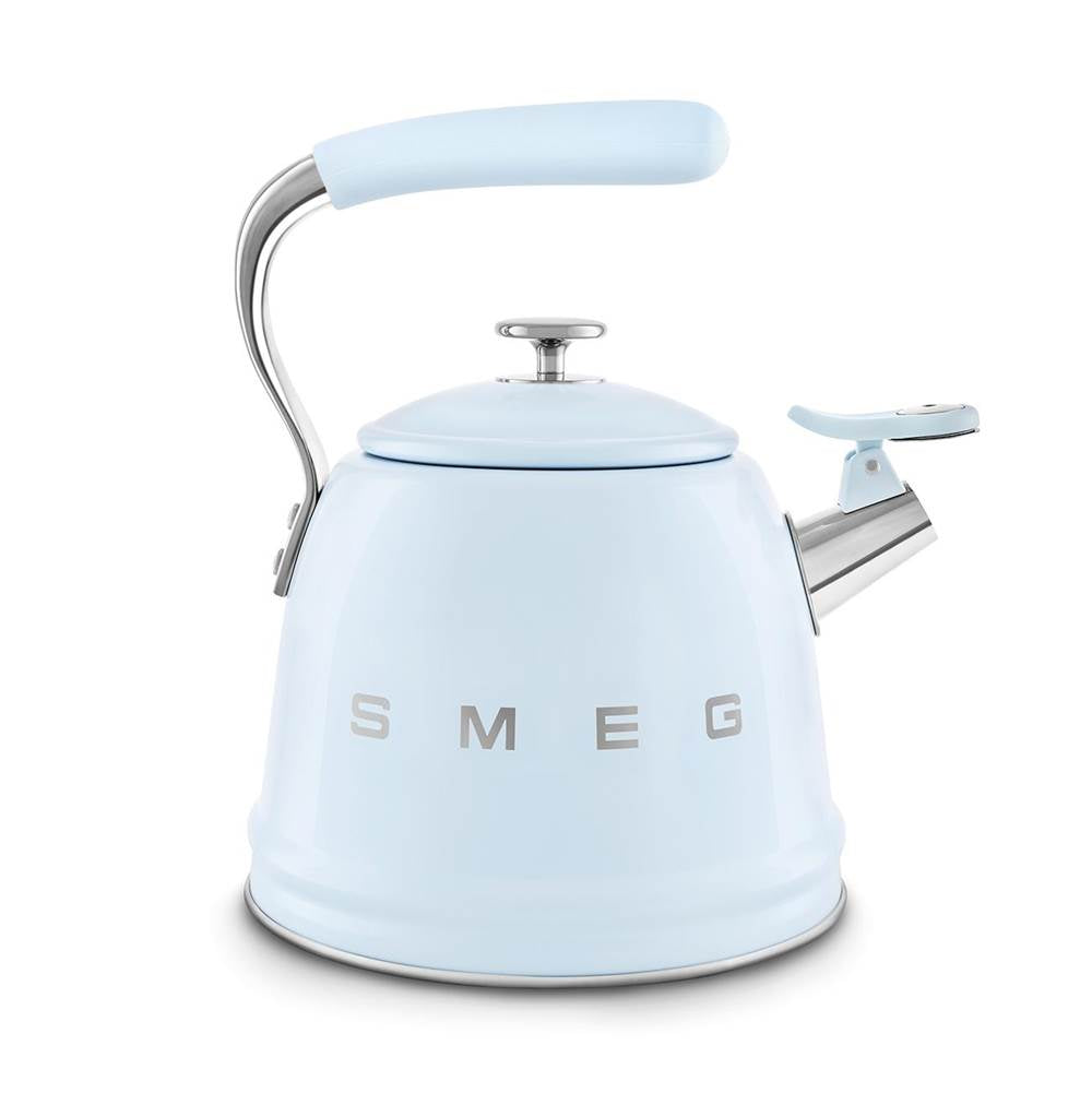 50's Retro Style Aesthetic Whistling Kettle In Black