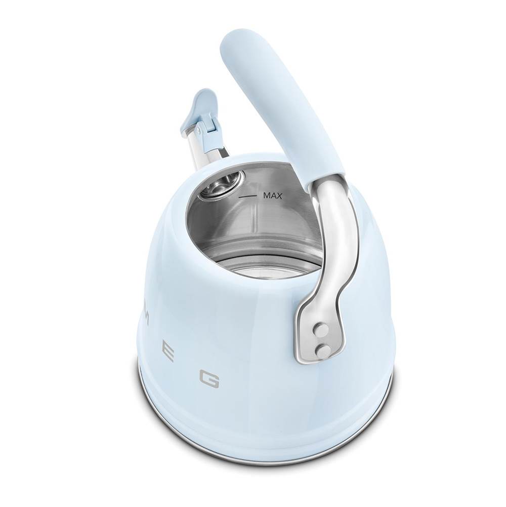 50's Retro Style Aesthetic Whistling Kettle In Black