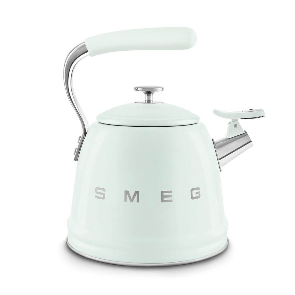 50's Retro Style Aesthetic Whistling Kettle In Black