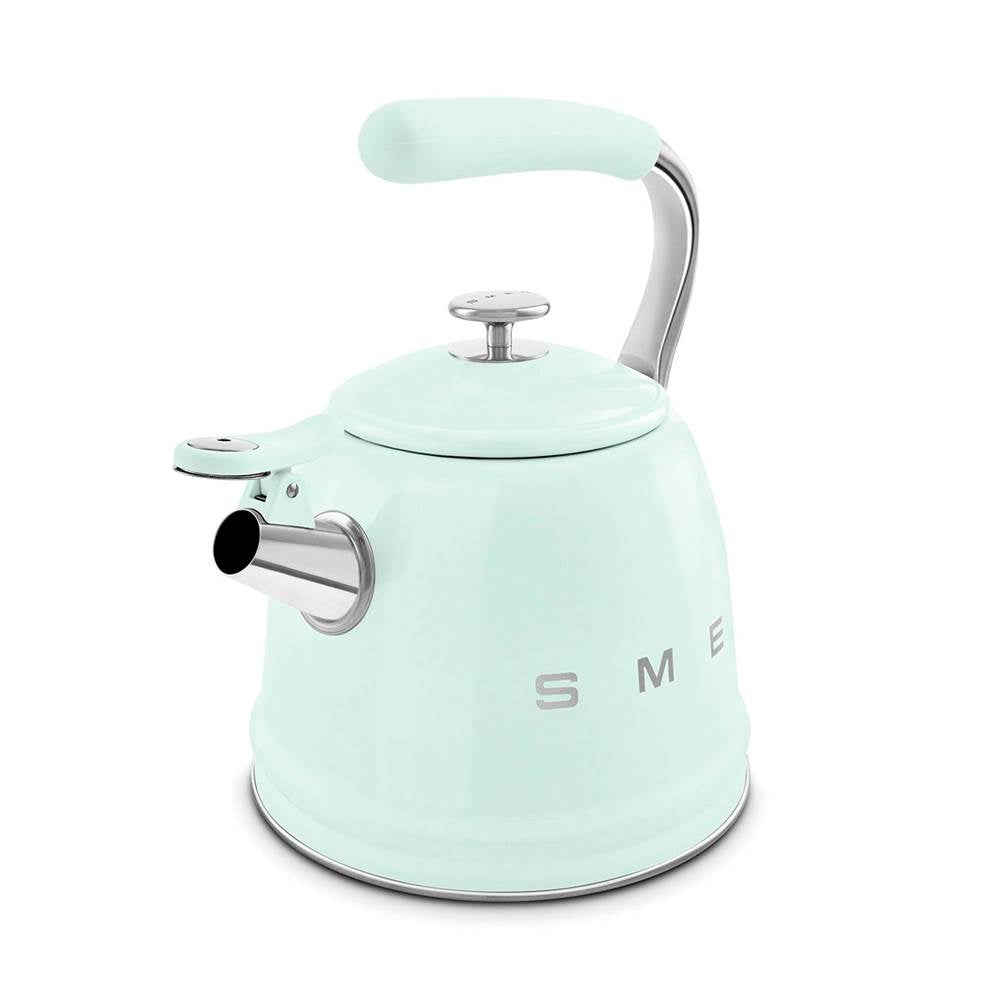 50's Retro Style Aesthetic Whistling Kettle In Black