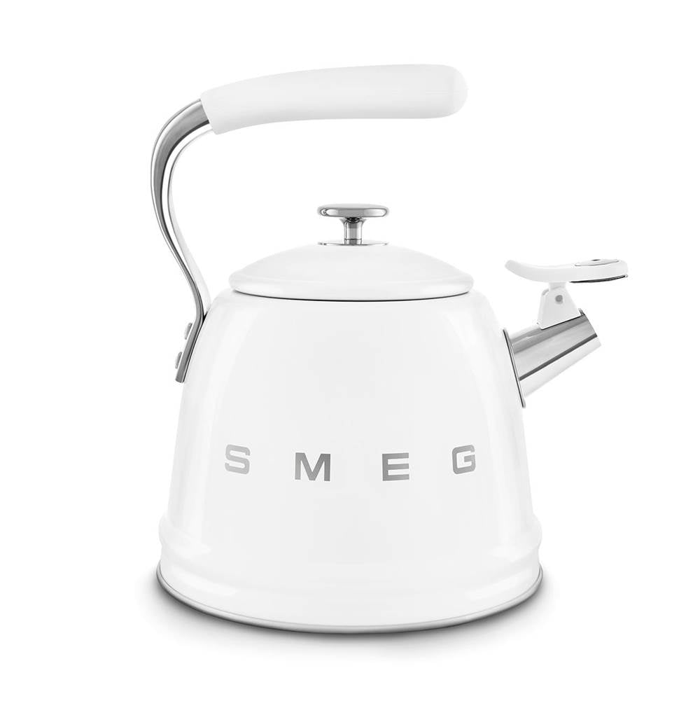 50's Retro Style Aesthetic Whistling Kettle In Black