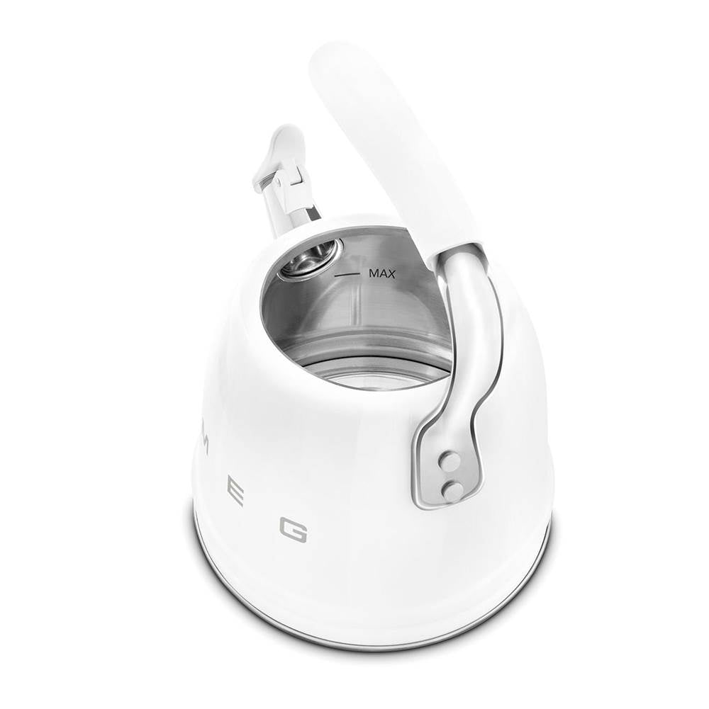 50's Retro Style Aesthetic Whistling Kettle In Black