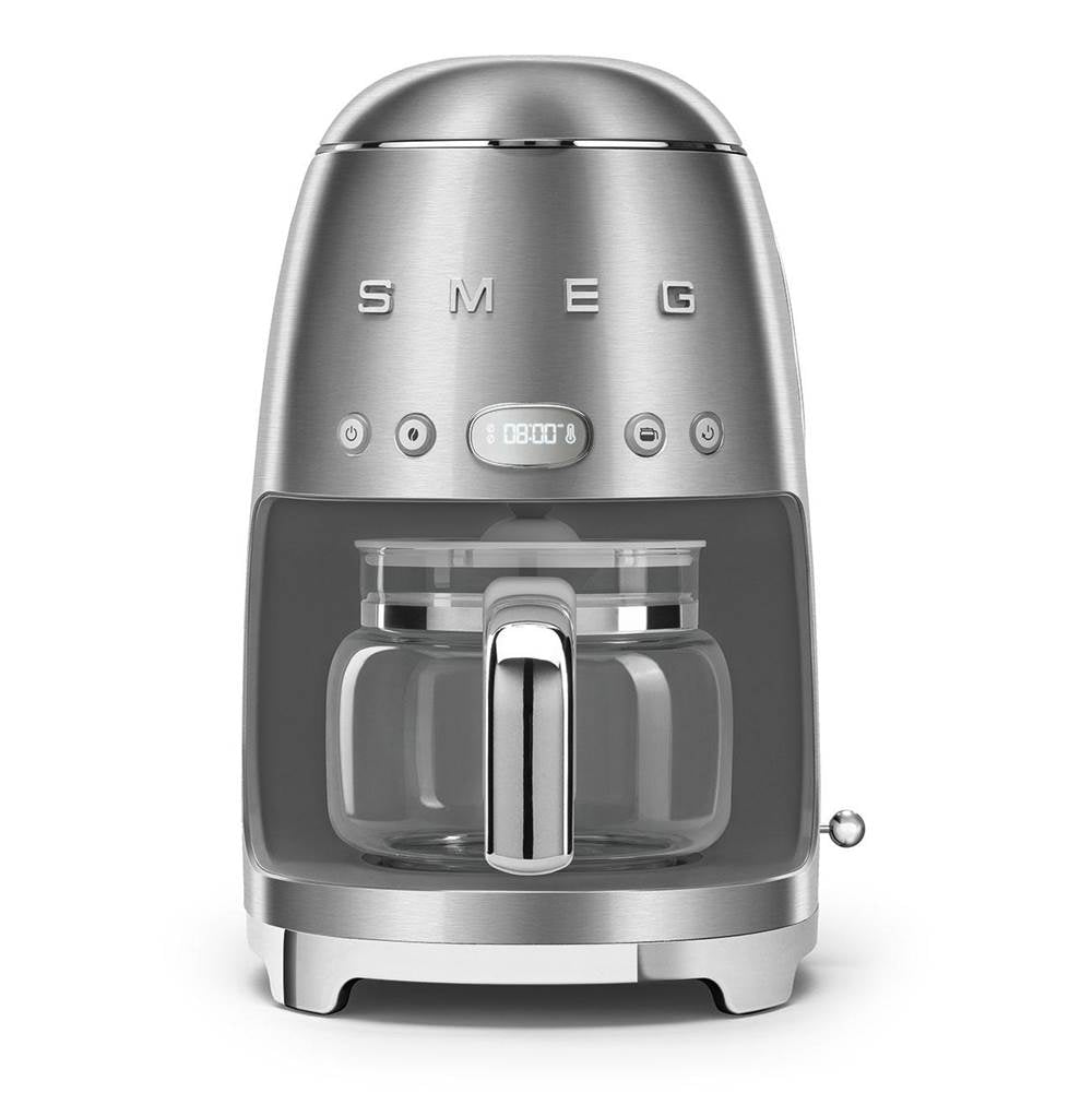 Smeg USA - 50's Retro Style 10 Cup Drip Filter Coffee Machine - Stainless Steel