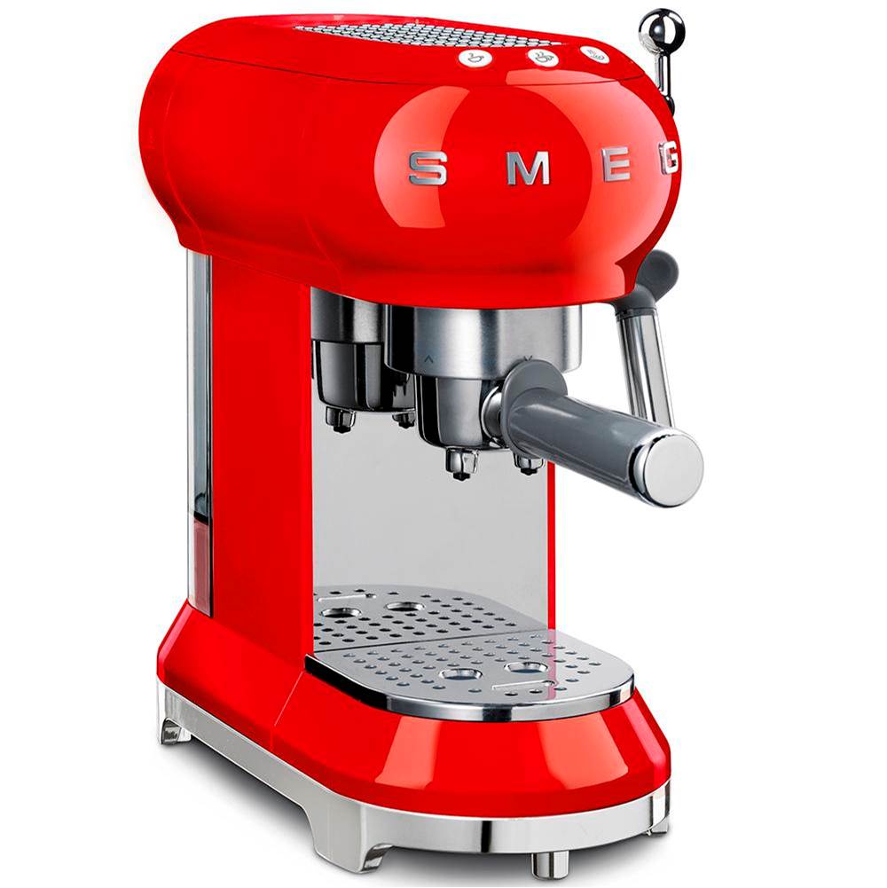 Smeg USA - 50's Retro Style Aesthetic Espresso Coffee Machine - Red