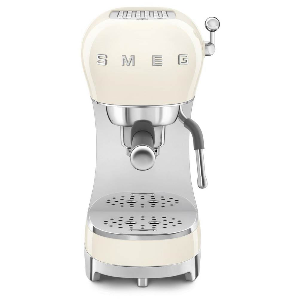 Smeg USA - New 50's Retro Style Aesthetic Espresso Coffee Machine - Cream