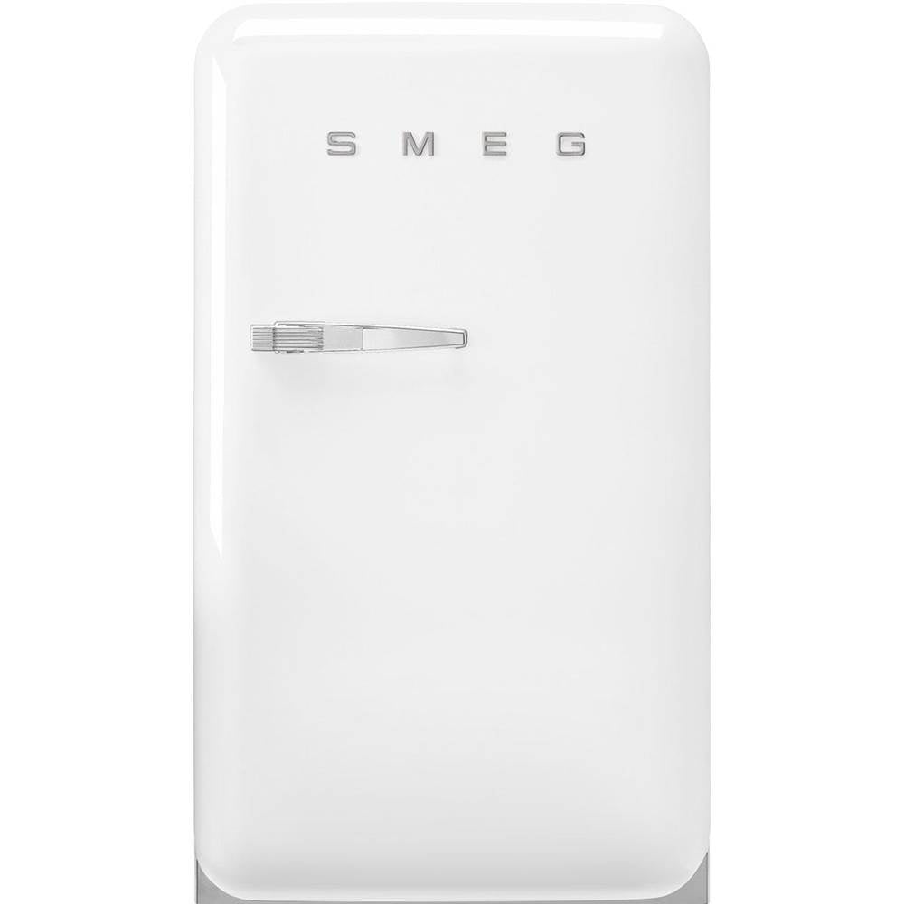 Smeg USA - FAB10 Retro 22'' Refrigerator w/Freezer Compartment. White. Right Hinge - White