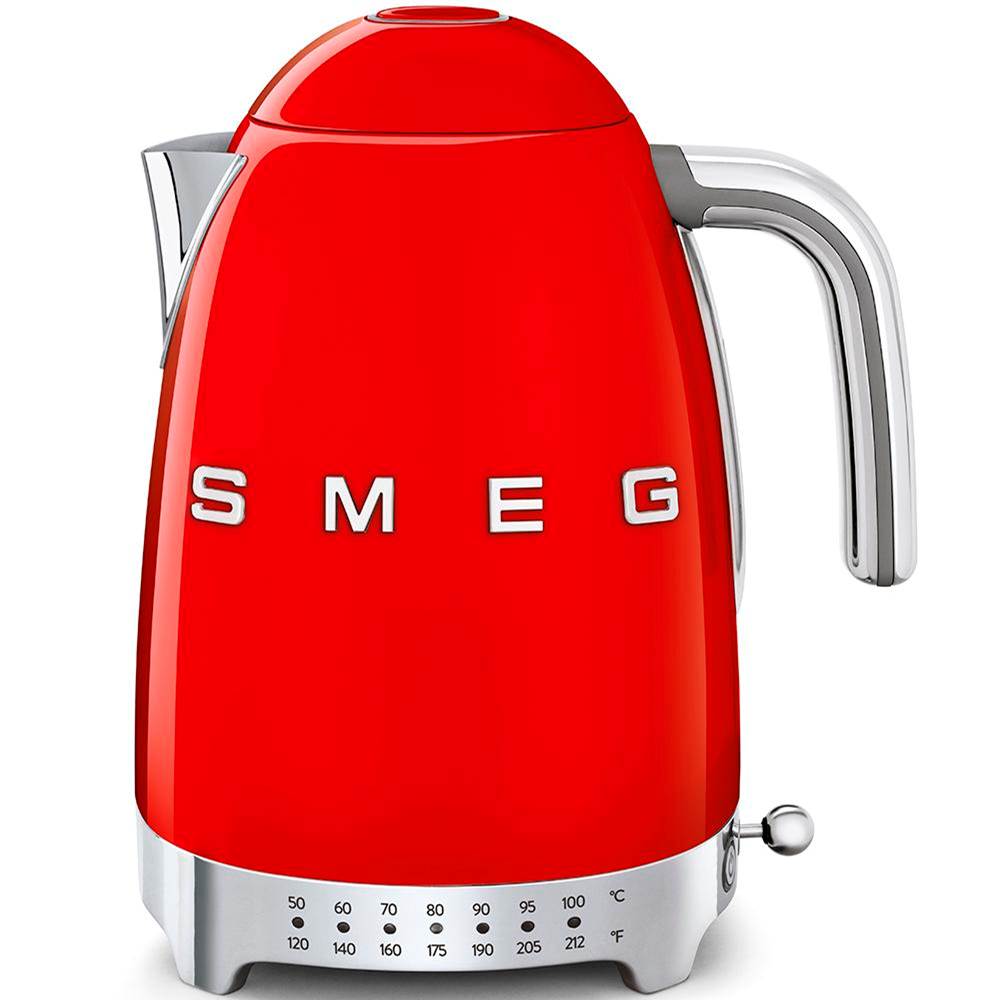 Smeg USA - 50's Retro Style Aesthetic 7 Cup Variable Temp Kettle - Red