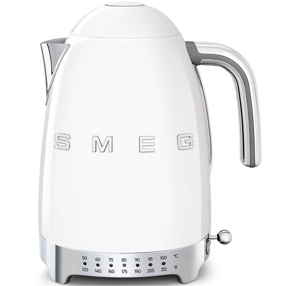 Smeg USA - 50's Retro Style Aesthetic 7 Cup Variable Temp Kettle - White