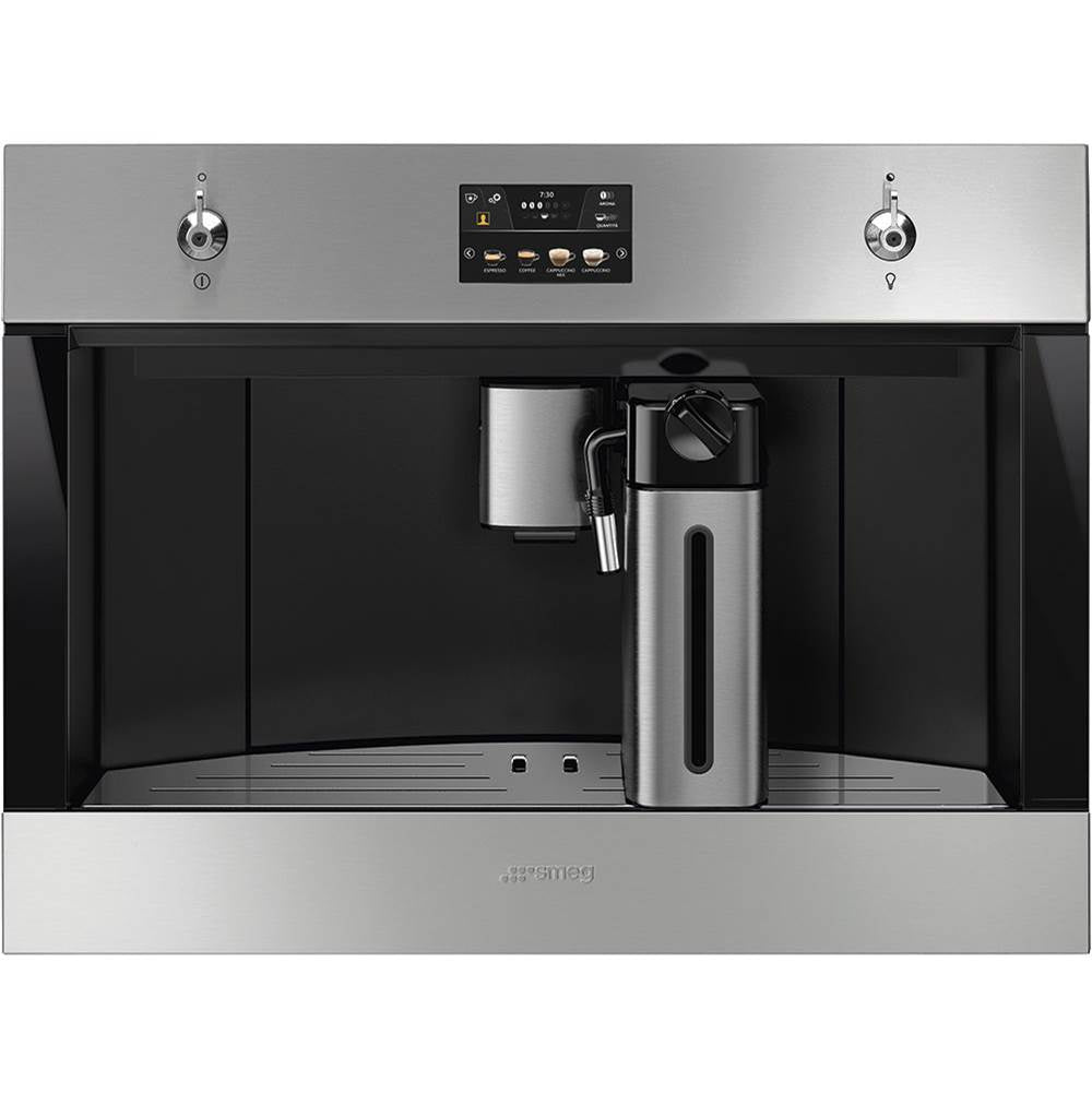 Smeg USA - Classic 60 cm (24'') Coffee System. Water Reservoir. Stainless Steel - Fingerprint-Proof Stainless Steel