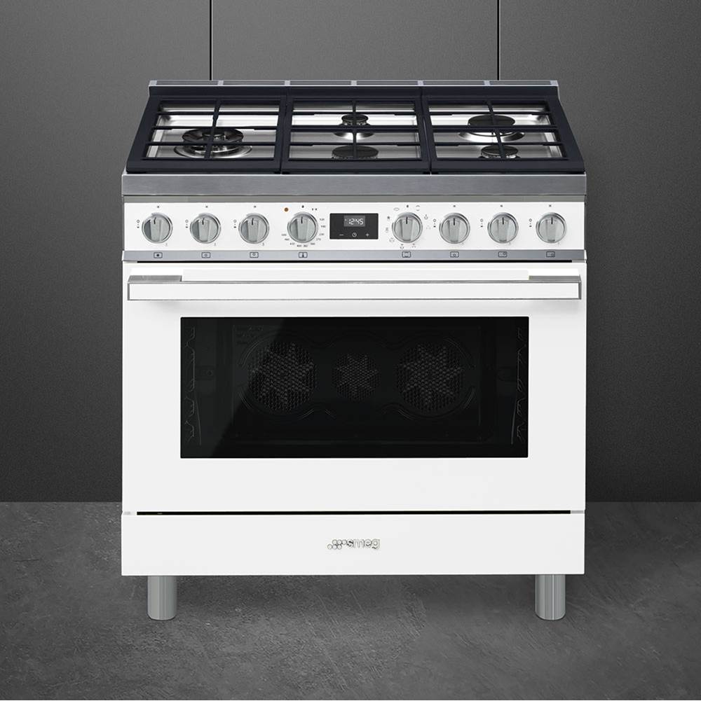 Portofino Series 36'' Range. Duel Fuel. Anthracite
