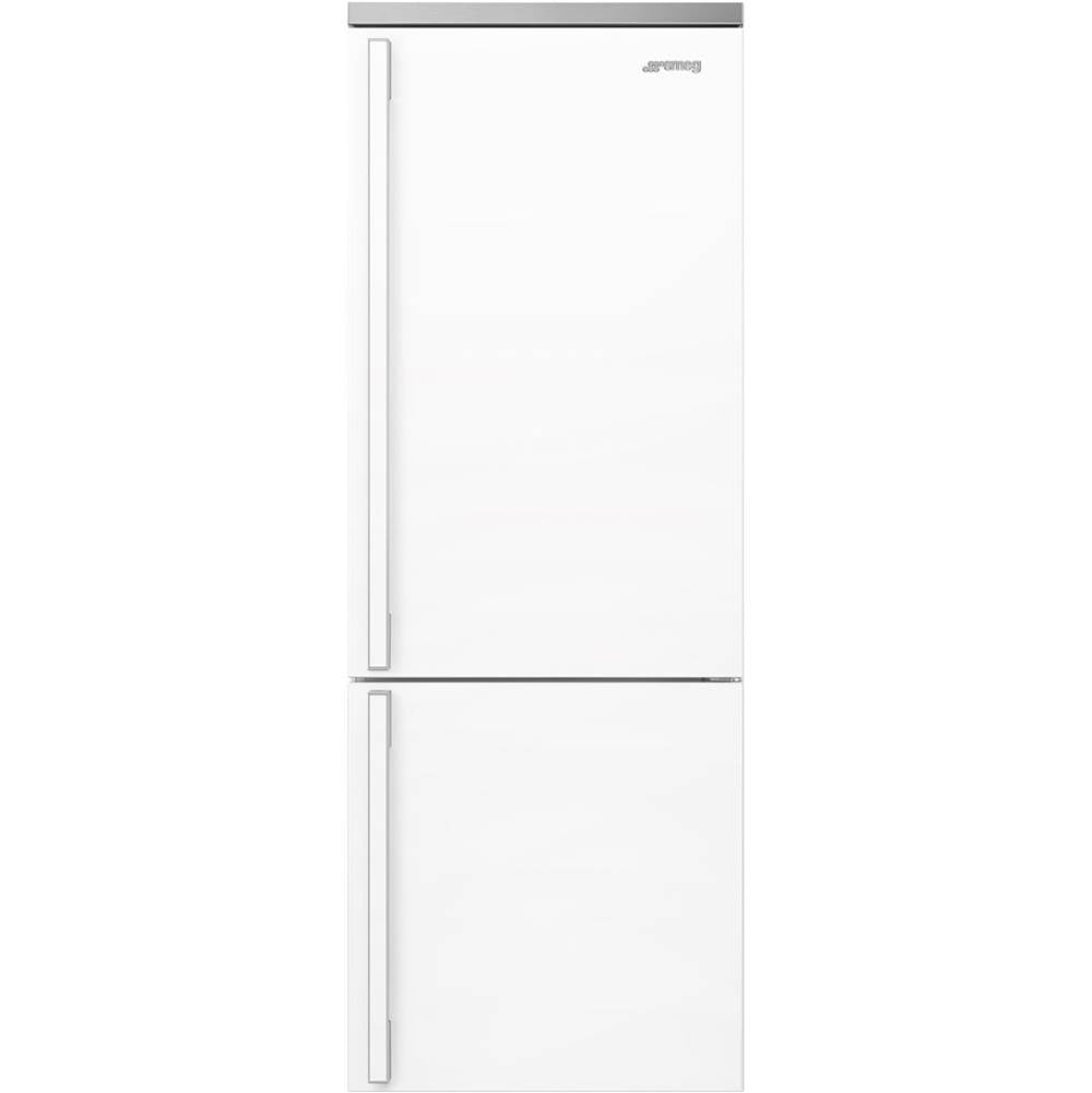 Smeg USA - FA490 Portofino 70cm Refrig w/ Bottom Freezer. 18 cu ft. White. Right Hinge - Gloss White