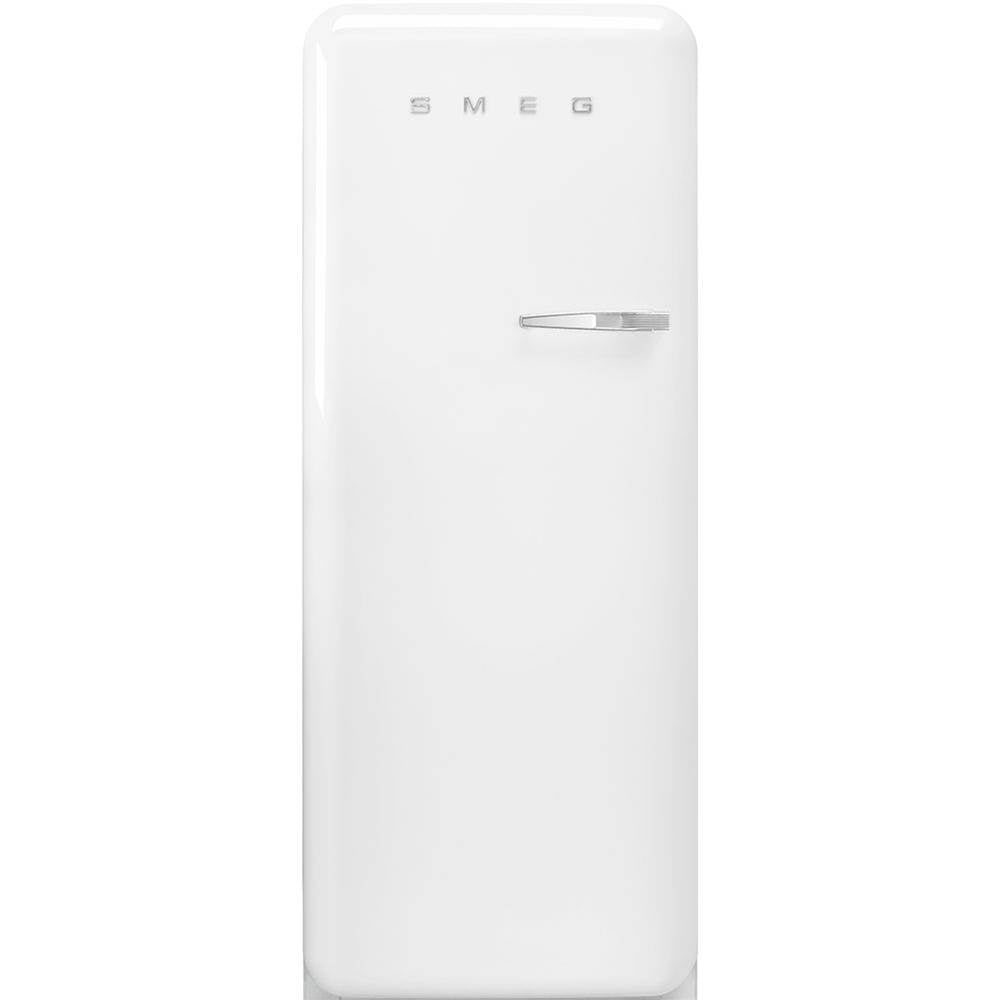 Smeg USA - Fab28 Retro 60 cm Refrigerator with Freezer Compartment. White. Left Hinge - Gloss White