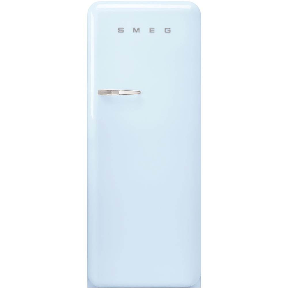 Smeg USA - Fab28 Retro 60 cm Refrigerator with Freezer Compartment. Pastel Blue. Right Hinge - Gloss Pastel Blue
