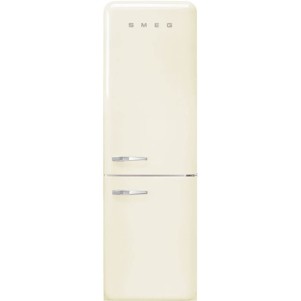 Smeg USA - Fab32 Retro 60 cm Refrigerator with Bottom-Freezer. Cream. Right Hinge - Gloss Cream