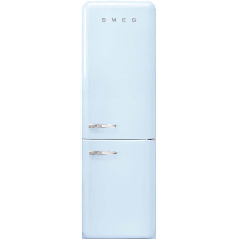 Smeg USA - Fab32 Retro 60 cm Refrigerator with Bottom-Freezer. Pastel Blue. Right Hinge - Gloss Pastel Blue