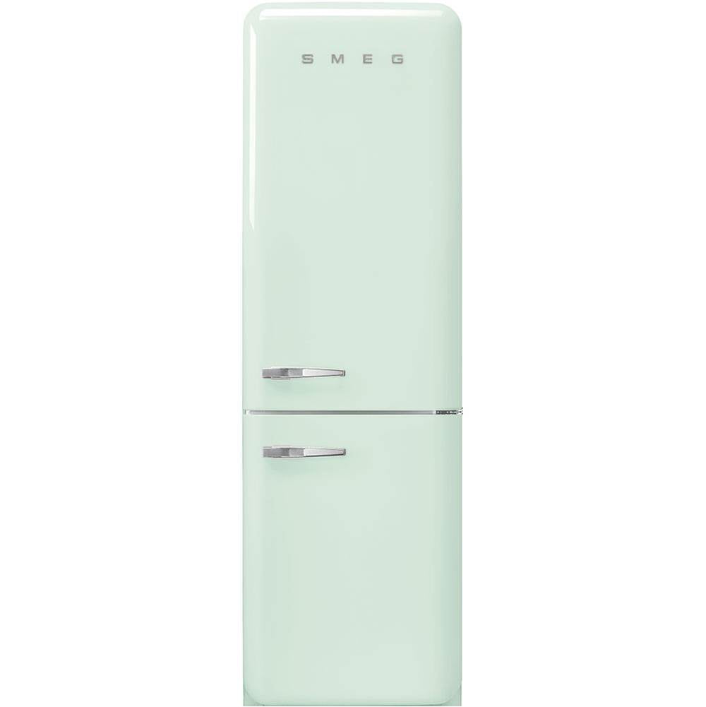 Smeg USA - Fab32 Retro 60 cm Refrigerator with Bottom-Freezer. Pastel Green. Right Hinge - Gloss Pastel Green