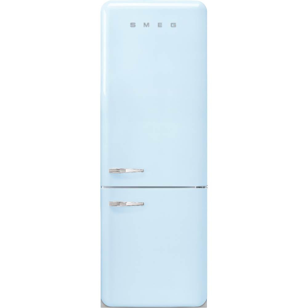 Smeg USA - FAB38 Retro 70cm Refrig w/ Bottom Freezer. 18 cu ft. Pastel Blue. Right Hinge ONLY - Gloss Pastel Blue
