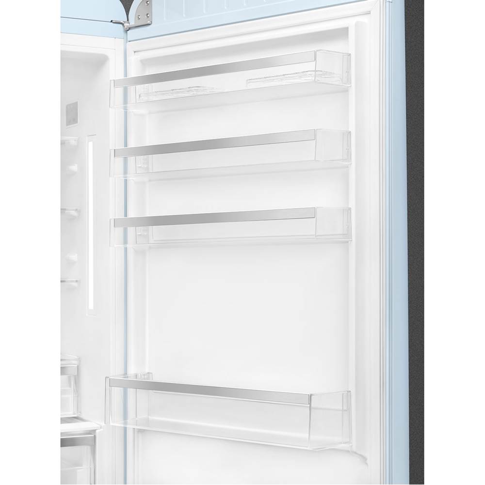 FAB38 Retro 70cm Refrig w/ Bottom Freezer. 18 cu ft. Black. Right Hinge