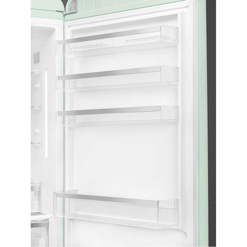 FAB38 Retro 70cm Refrig w/ Bottom Freezer. 18 cu ft. Black. Right Hinge