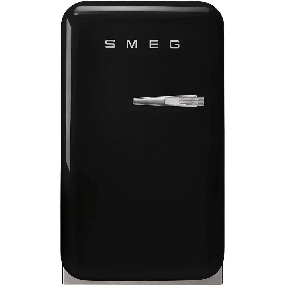 Smeg USA - FAB5 Retro 60cm Mini Cooler. 1.34 cu ft. Black. Left Hinge - Gloss Black