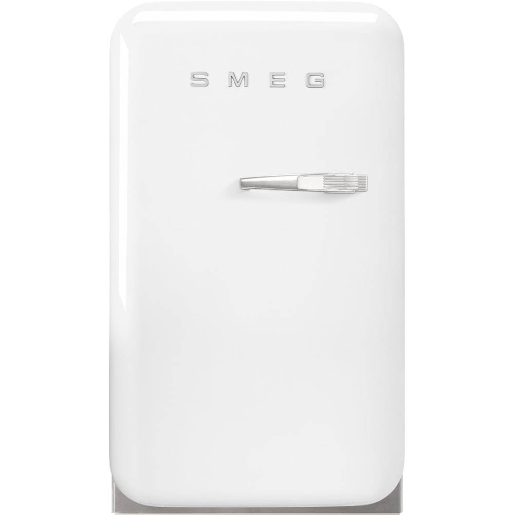 Smeg USA - FAB5 Retro 60cm Mini Cooler. 1.34 cu ft. White. Left Hinge - Gloss White