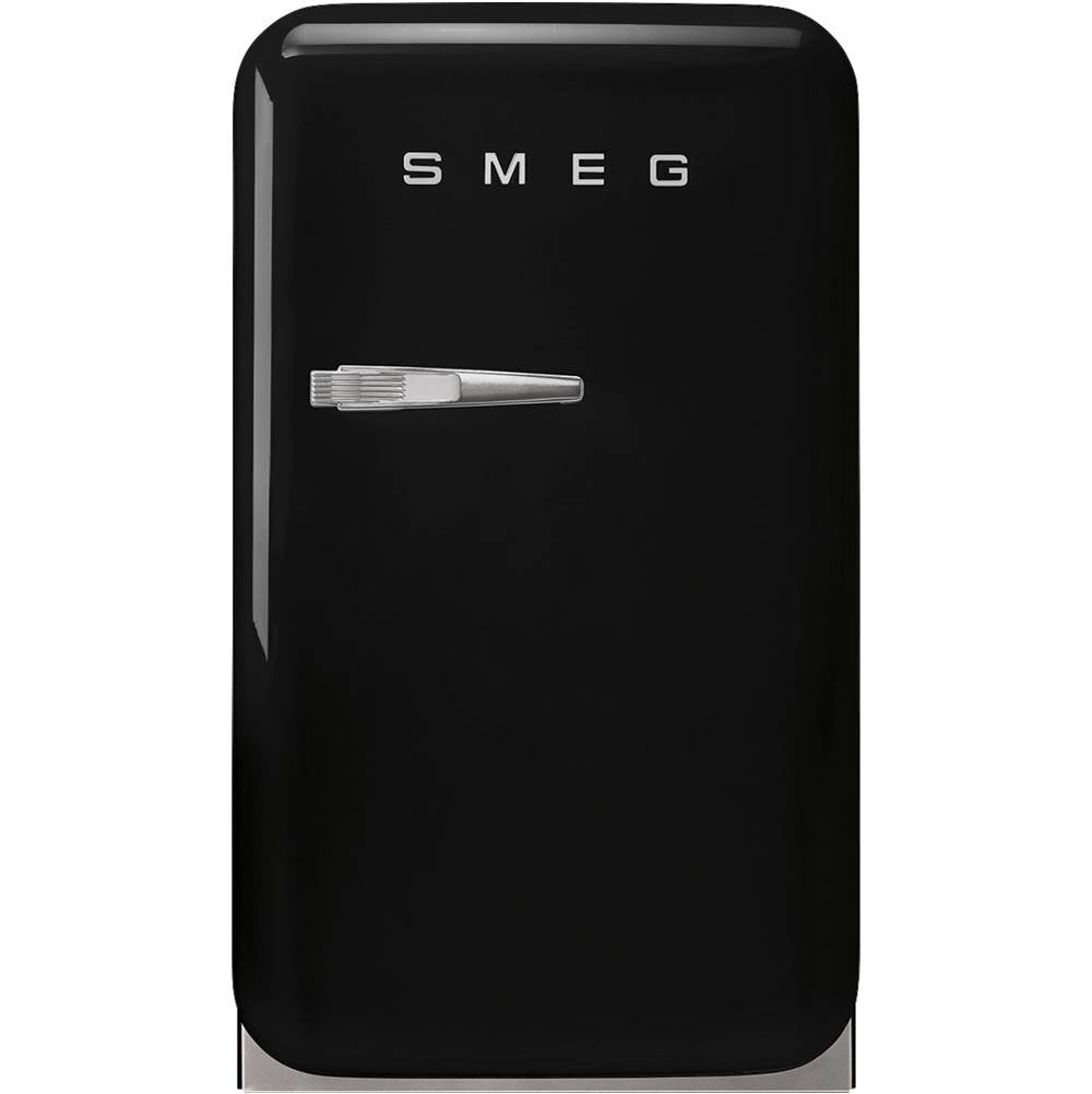Smeg USA - FAB5 Retro 60cm Mini Cooler. 1.34 cu ft. Black. Right Hinge - Gloss Black