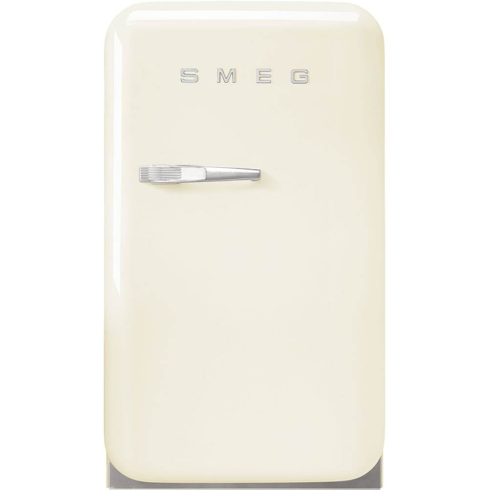 Smeg USA - FAB5 Retro 60cm Mini Cooler. 1.34 cu ft. Cream. Right Hinge - Gloss Cream